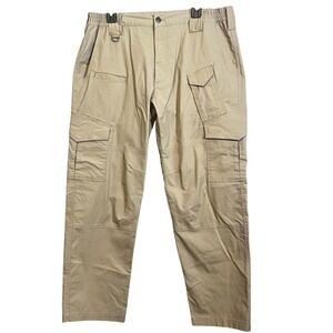 CQR Mens Tactical Cargo Pants 36X30" Lightweight Polyester Cotton Elastic Waist